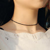 Brand Simple Black Beads Short Necklace Female Jewelry Women Choker Necklaces Bijoux Femme Ladies Party Necklace 2021