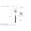 CZ Crystal Circle Metal Tassel Dress Necklace Simple Geometric Necklaces Pendant Long Sweater Necklaces Jewelry 2022