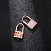 CZ Zircon Lock Hoop Earrings For Women Silvery/Gold/Rose Gold  Earrings Female  Arrived European Women Jewelry