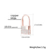 CZ Zircon Lock Hoop Earrings For Women Silvery/Gold/Rose Gold  Earrings Female  Arrived European Women Jewelry