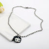 Cartoon Betty Boop Necklaces Personality Metal Sweater Chains Cute Cartoon Girl Choker Necklaces For Women Girls Gift