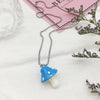 Cartoon Color Mushroom Pearl Bunny Necklace Personality Cute Resin Pendant Girl Daily Charm Jewelry Gift Women Jewelry