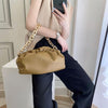Celebrity Thick Chain Gold Silver Acrylic Chain Retro Shoulder Bag PU Patent Leather Women Bag Pillow Handbag Female