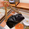Celebrity Thick Chain Gold Silver Acrylic Chain Retro Shoulder Bag PU Patent Leather Women Bag Pillow Handbag Female