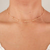 Chain Short Gold-plated Small Ball Chain Choker Necklace for Women Clavicle Chain Silver-plate