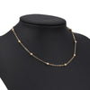 Chain Short Gold-plated Small Ball Chain Choker Necklace for Women Clavicle Chain Silver-plate