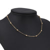 Chain Short Gold-plated Small Ball Chain Choker Necklace for Women Clavicle Chain Silver-plate