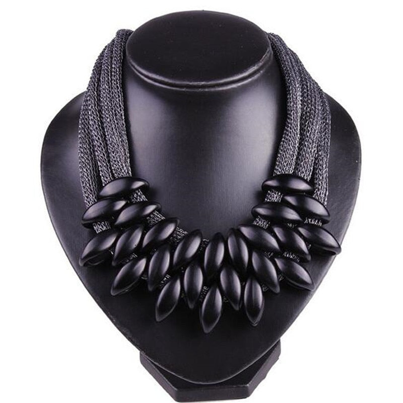 Charm Statement Necklaces Pendants Vintage Choker Collar Ethnic Black Gold 2021 Maxi Pendants necklace women jewelry