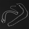 Choker Collar 2021 Necklaces 2 Layered Chunky Chain Necklace for Women harajuku punk hip hop accessories