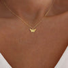 Choker Necklace Lovely Golden Silver Plated Butterfly Necklace Short Women Summer Holiday Romantic Gift Jewelry чокер