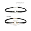 Choker Necklace Velvet Satin Copper Geometric Circle Black For Women Girl Jewelry Gift 32cm(12 5/8") Long, 1 PC