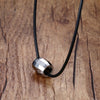Chokers Necklaces for Men Tungsten Carbide Pendant Black Rubber Leather Rope Black Colar Unisex Trendy Jewelry