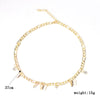 Clavicle Chain Statement Butterfly Pendant Necklaces Gold Color Figaro Choker Short Neck Chains For Women Jewelry