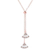 Collarbone Light Chain Sweet Necklace Sector Crystal Bijoux Femme Chain Necklace Christmas Gift
