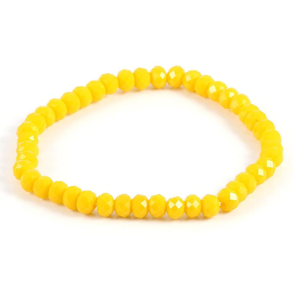 Colorful 4X6mm Glass Crystal Beaded Bracelets Rope Distance Bracelet Femmel Handmade Wrap Bracelet For women & Girls