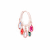 Colorful CZ Crystal Drop Earrings Gold Color Geometric Tassel Huggie Hoop Earrings Women Wedding Jewelry Brincos 2022
