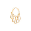 Colorful CZ Crystal Drop Earrings Gold Color Geometric Tassel Huggie Hoop Earrings Women Wedding Jewelry Brincos 2022