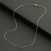 Copper Plated 24K Gold Chain Necklace For Men Women Multi-style Snake Twist Box Beads Chain Necklace Male Jewelry Gift