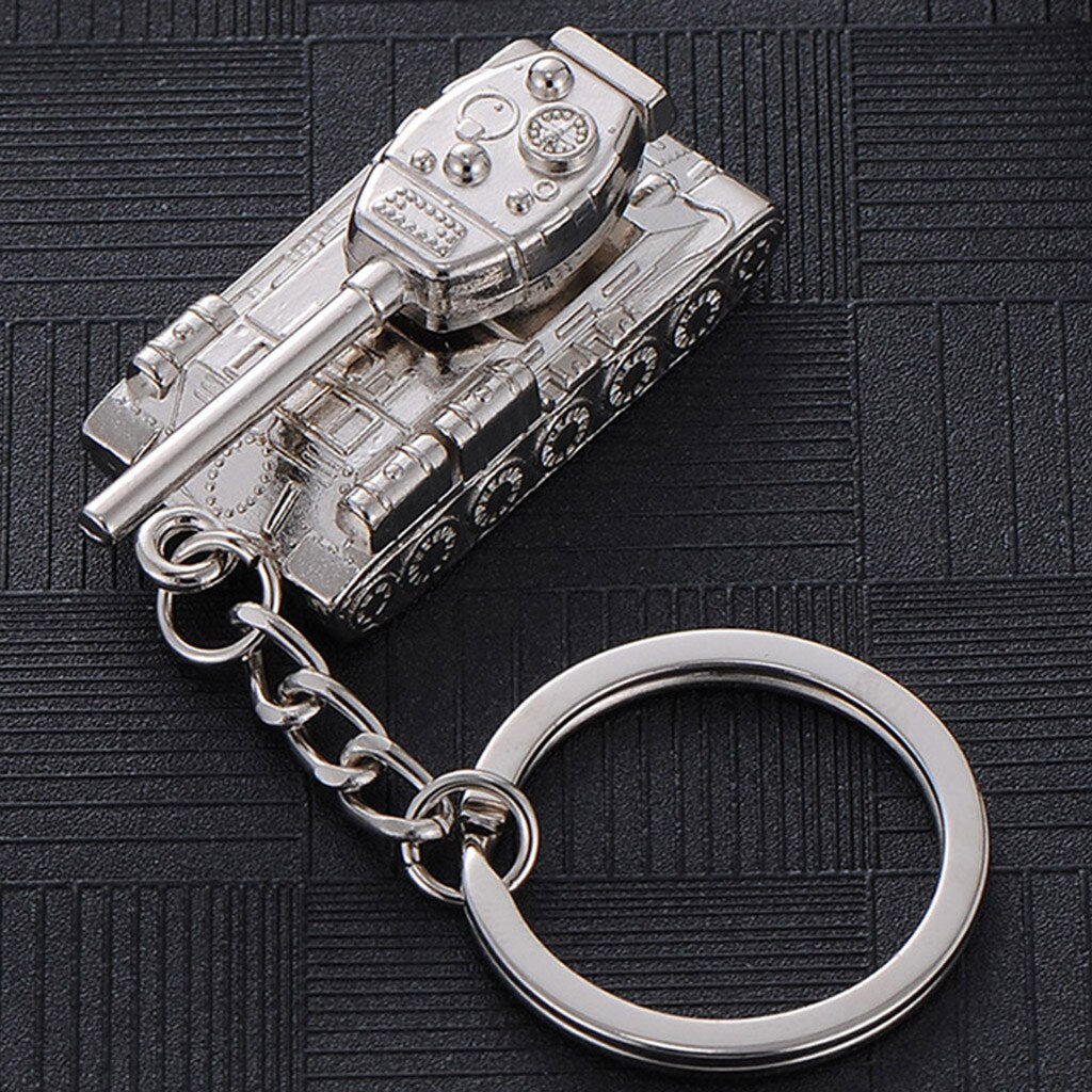 Creative Men's Car Pendant Personality Tank World Keychain Waist Hanging Fashionable cute keychain as a gift for friends