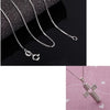 Fashion Crosses necklaces & pendants For Women sterling silver jewelry Hollow Heart Pattern Necklaces Punk Style Men Jewelry