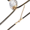 Crystal Bead Sweater Charm Chain Necklace Gold Color Tassel Design Pendant Long Sweater For Women Necklace Jewelry 2022