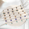 Crystal Evil Eye Pearl Beaded Necklace For Women Geometric Pendant Choker Necklace Boho Jewelry 2022 Trend