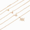 Crystal Necklaces for Women Multilayer Combo Bohemia Gold Charm Necklace Simple Stars Pendant Necklace Female Jewlery