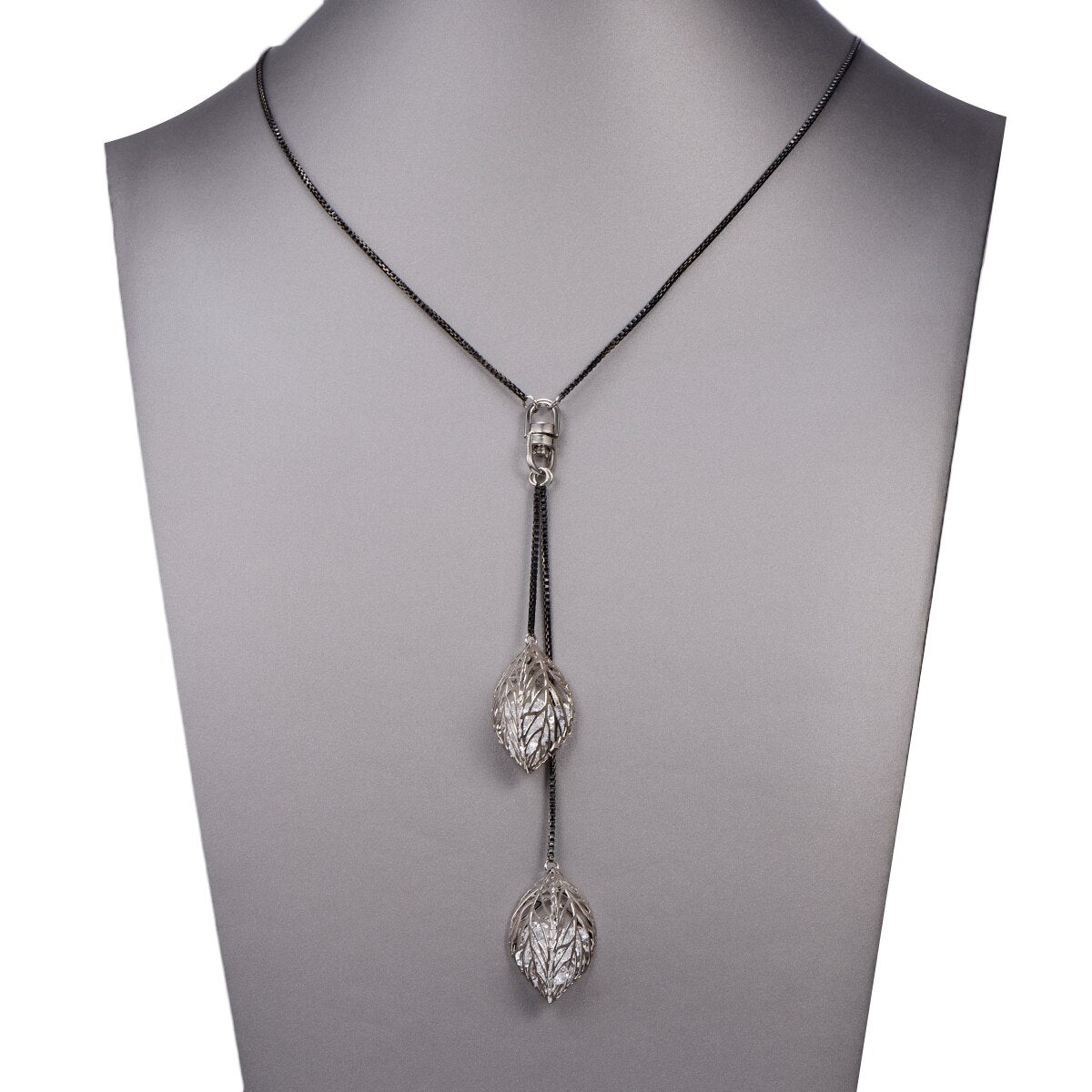 Cubic Zirconia leaves Crystal Pendant Necklace British Coffee Gold Long Neckalce For Women Wedding Party Jewelry