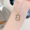 Cute Bear Lady Pendant Pendant High-quality Personality Accessories Zirconia Anniversary Party Gift Jewelry