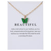 Cute Butterfly Pendant Necklace for Women Jewelry