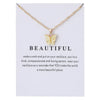 Cute Butterfly Pendant Necklace for Women Jewelry