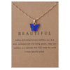 Cute Butterfly Pendant Necklace for Women Jewelry