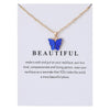 Cute Butterfly Pendant Necklace for Women Jewelry