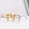Fashion Cute Hippocampus Rings Silver Rose Gold Color For Women Ringen Anillos Hombre Aliexpress Shipping
