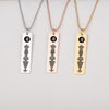 DIY Laser Engraving Spotify Scan Code Women Men Necklace  Jewelry Stainless Steel Custom Gothic Gift Music Song Code