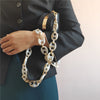Design Acrylic Metal Pig Nose Cross Body Long Bag Shoulder Chain