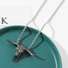 Domineering Gothic Skull Bull Head Pendants Necklace Women Men Punk Rock Neck Chain Hip Hop Jewelry Gift For Friends