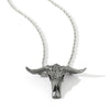 Domineering Gothic Skull Bull Head Pendants Necklace Women Men Punk Rock Neck Chain Hip Hop Jewelry Gift For Friends