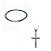 Fashion Double Cross Silver Color Cross necklaces & pendants For Women MEN S925 sterling silver jewelry Fashion choker necklace