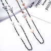 Double Layer Black Crystal Beads Necklace For Women Stainless Steel Star Choker Necklace Women's Jewelry femme Bijoux
