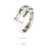 Double layer Rings Open Adjustable Steel Finger Rings For Men Women Letter Keep Going Engagement Female Finger Jewelry
