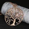 Drop Pendant Necklace  Women Zinc Alloy Owl Tree of Life Round Pendant Necklace Clavicle Chain Jewelry