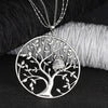 Drop Pendant Necklace  Women Zinc Alloy Owl Tree of Life Round Pendant Necklace Clavicle Chain Jewelry