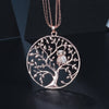 Drop Pendant Necklace  Women Zinc Alloy Owl Tree of Life Round Pendant Necklace Clavicle Chain Jewelry