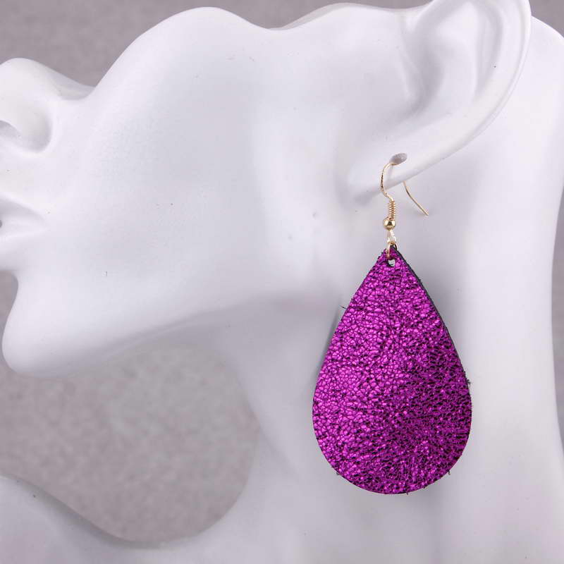 Fashion Earing for Women 2020 Wholesale Genuine Leather Earrings Gold Jewelry Statement Teardrop Earring Vintage boucle oreilles
