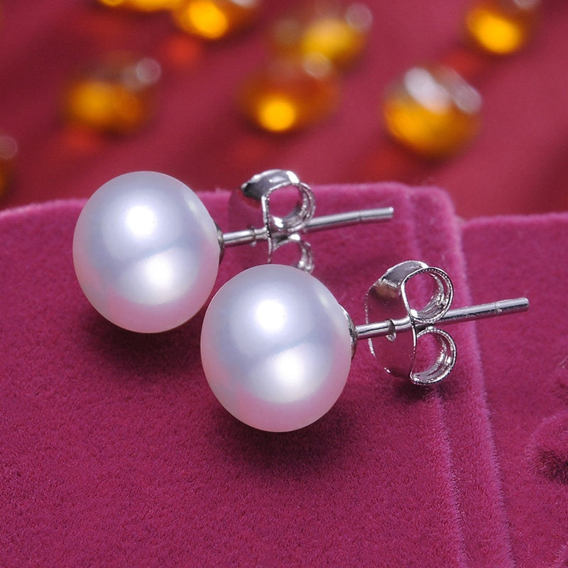 Fashion Earrings Jewelry Luxury Pearl White Stud Earrings Women's Jewelry Accessories Dubai Italy Wedding Jewellery