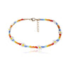 Ethnic Plastic Strand Necklaces Womens Bohemian Color Beads Measle Weaving Flowers Geometric Necklaces Jewelry for Girls