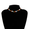 Ethnic Plastic Strand Necklaces Womens Bohemian Color Beads Measle Weaving Flowers Geometric Necklaces Jewelry for Girls
