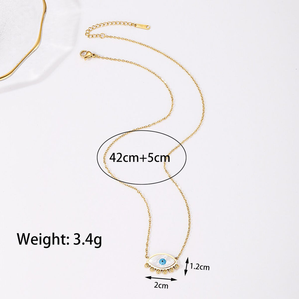 Evil Eye Pendants Necklaces for Women Goth Stainless Steel Choker Necklace Vintage Turkish Eye Neck Chains Jewelry 2022