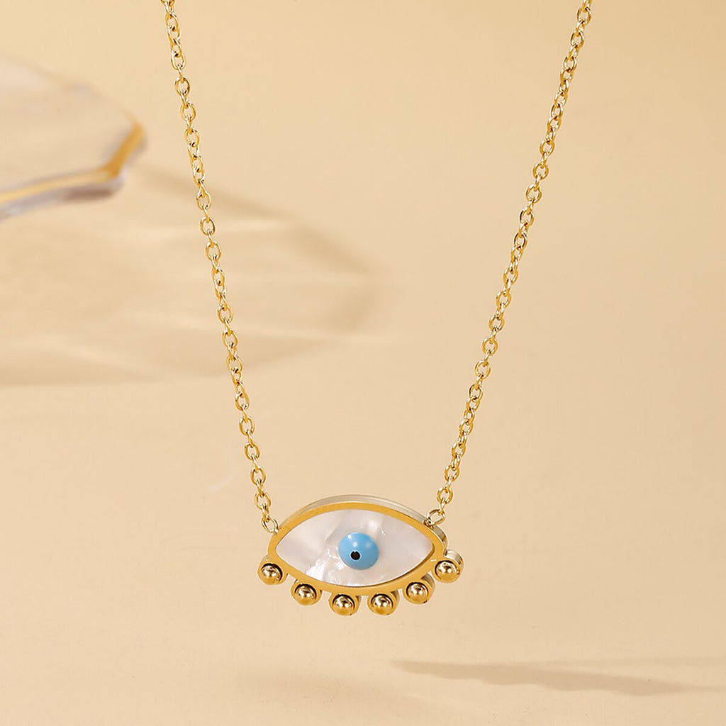 Evil Eye Pendants Necklaces for Women Goth Stainless Steel Choker Necklace Vintage Turkish Eye Neck Chains Jewelry 2022